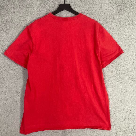 Champion Heritage Graphic Spellout Tee Red Crew Neck Short‎ Sleeve Men's XL - Picture 5 of 8